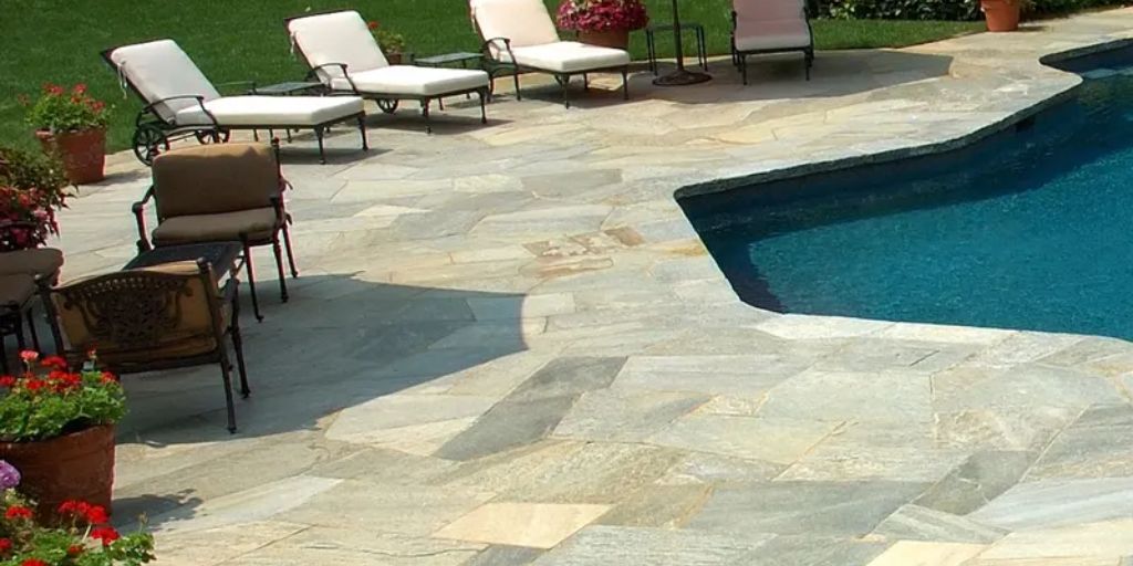 crazy paving around pool crazy paving around pool