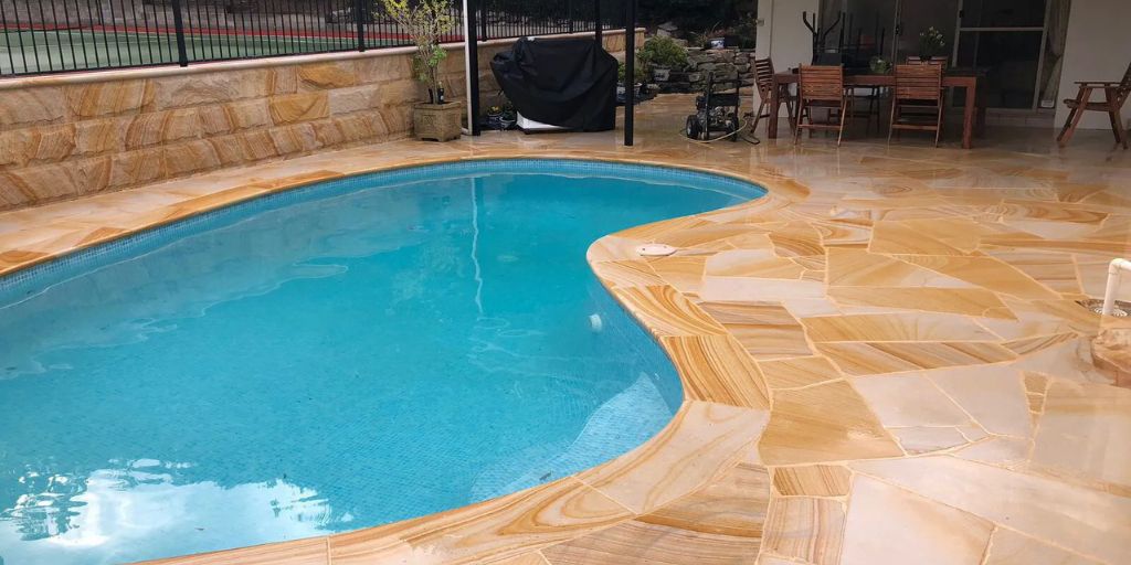 Sandstone crazy Paving Sandstone crazy Paving