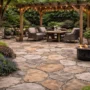 Backyard crazy paving Backyard crazy paving